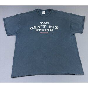 Rare Vintage Ron White You Cant Fix Stupid Stand Up Comedian Fun Joke 2XL Tee